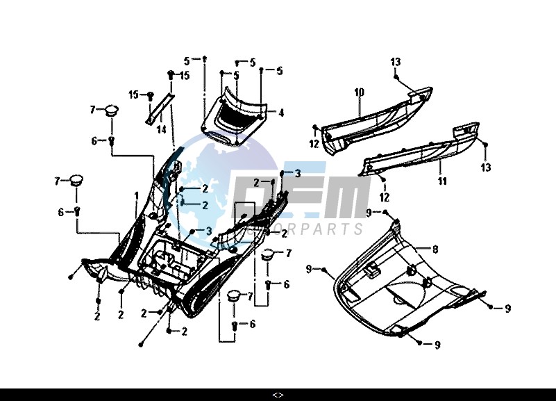 FLOOR PANEL CENTER COVER