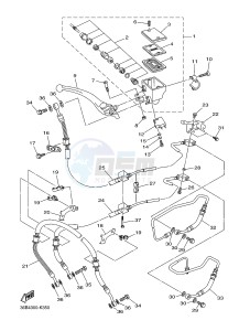 XJ6SA 600 DIVERSION (S-TYPE, ABS) (36D9) drawing FRONT MASTER CYLINDER