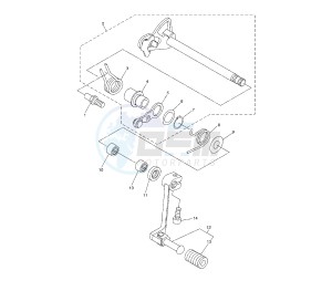 WR X 250 drawing SHIFT SHAFT