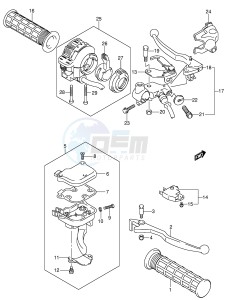 LT-F250 (E17) drawing HANDLE LEVER (MODEL K4)