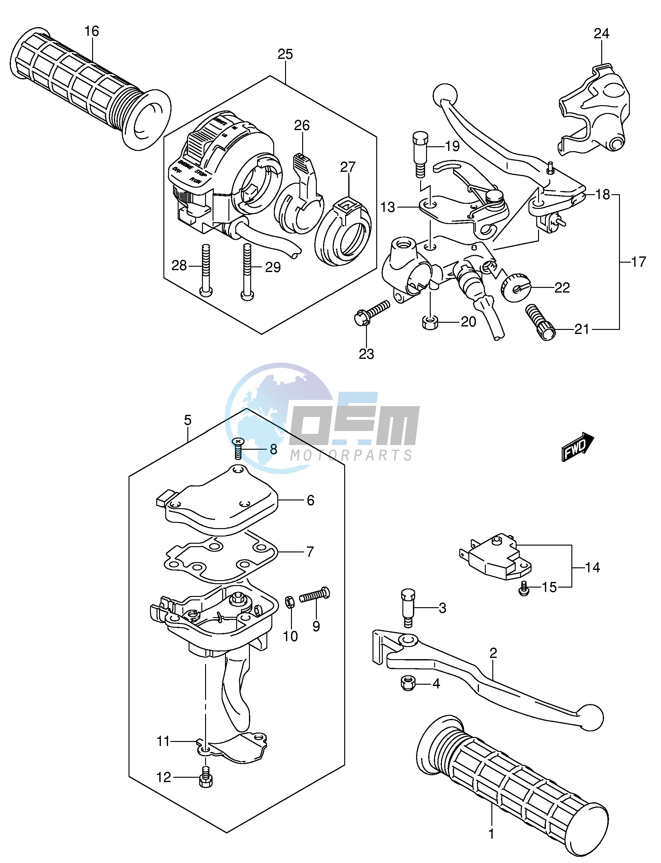 HANDLE LEVER (MODEL K4)