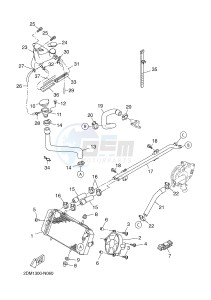 YP125RA (ABS) X-MAX 125 ABS (2DMD 2DMD) drawing RADIATOR & HOSE