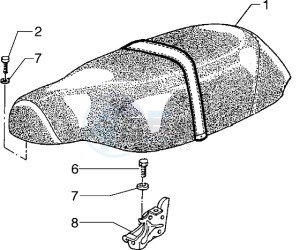 Typhoon 50 X drawing Saddle