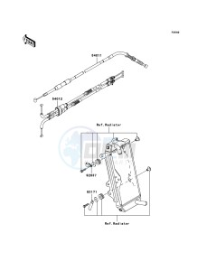 KX450F KX450EBF EU drawing Cables