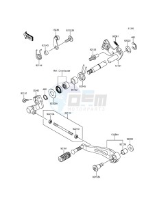 VERSYS 1000 KLZ1000BFF FR GB XX (EU ME A(FRICA) drawing Gear Change Mechanism