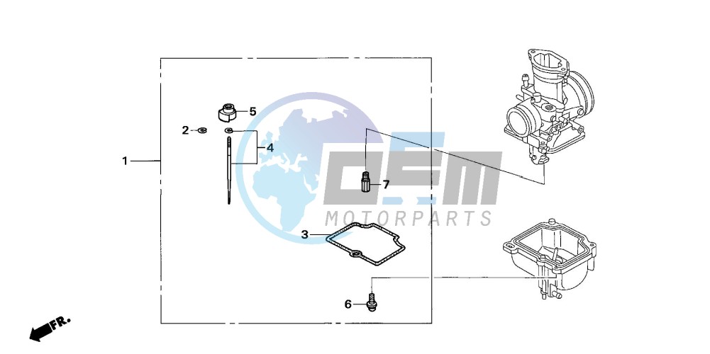 CARBURETOR O.P. KIT (CR85R5,6/RB5,6)