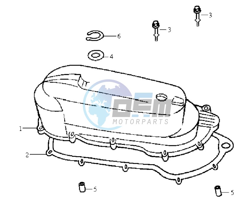 CRANKCASE COVER LEFT