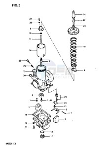 RM250 1999 drawing CARBURETOR