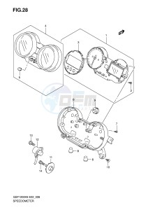 GSF1200 (E2) Bandit drawing SPEEDOMETER (GSF1200SK6 SAK6)