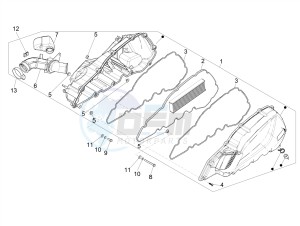 MEDLEY 125 4T IE ABS E4 2020 (EMEA) drawing Air filter