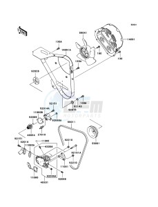 MULE 3010 TRANS 4x4 DIESEL KAF950C7F EU drawing Water Pump