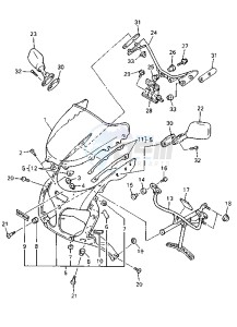 YZF R 750 drawing COWLING