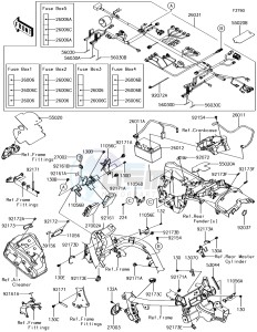 VULCAN S ABS EN650DHFA XX (EU ME A(FRICA) drawing Chassis Electrical Equipment