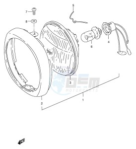 FZ50 (E1) drawing HEADLAMP