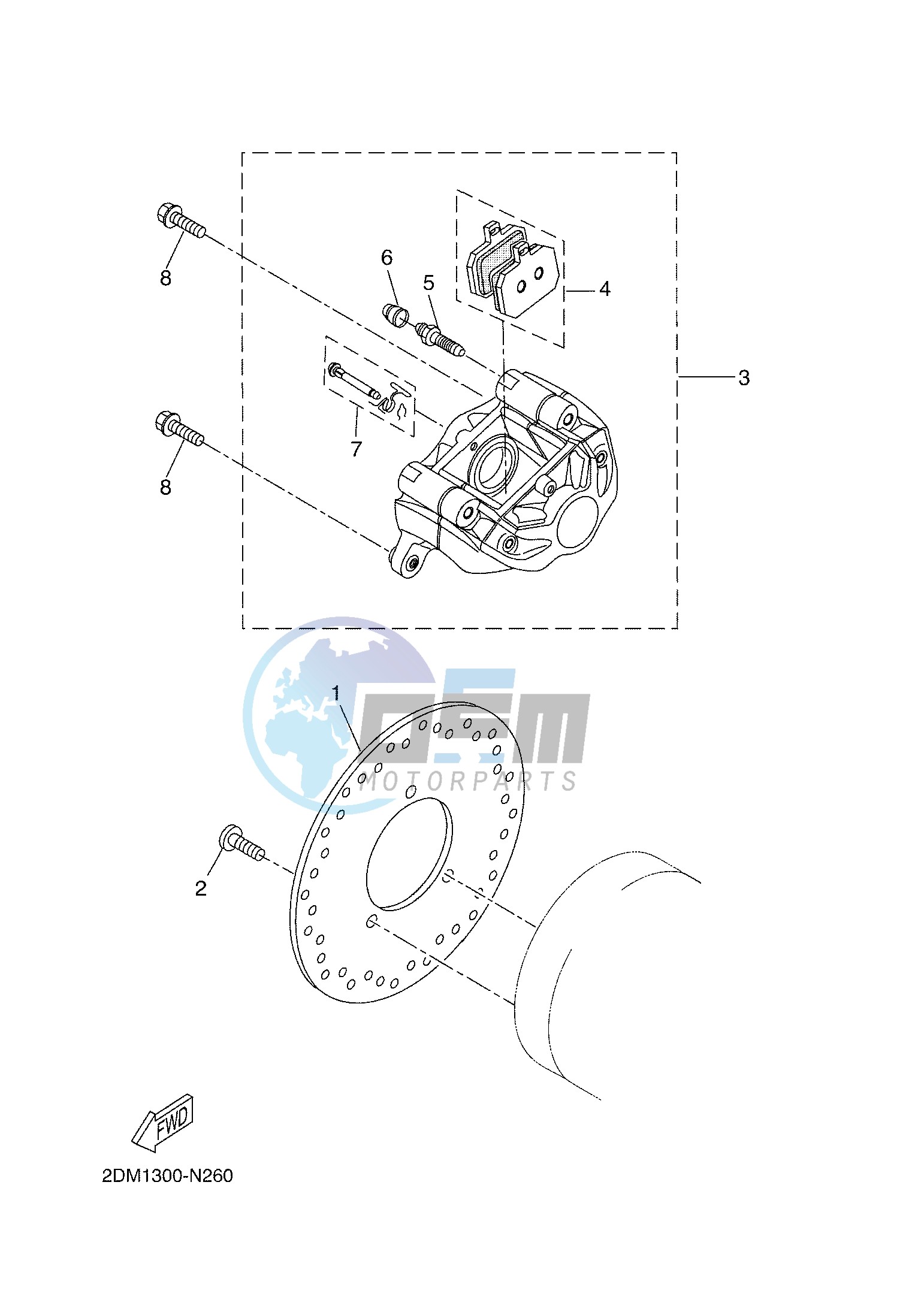 REAR BRAKE CALIPER