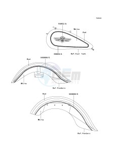 VN 1500 B [VULCAN 88 SE] (B1-B3) N8FA drawing DECALS-- RED_WHITE- --- N8FA- -