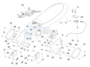 V7 II Stornello ABS 750 (APAC) drawing Saddle-Central body