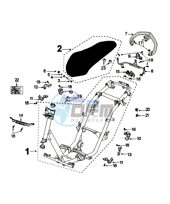 FRAME AND SADDLE