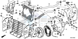 TRX500FE2G TRX500 Europe Direct - (ED) drawing RADIATOR