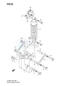 DL650 (E2) V-Strom drawing REAR CUSHION LEVER