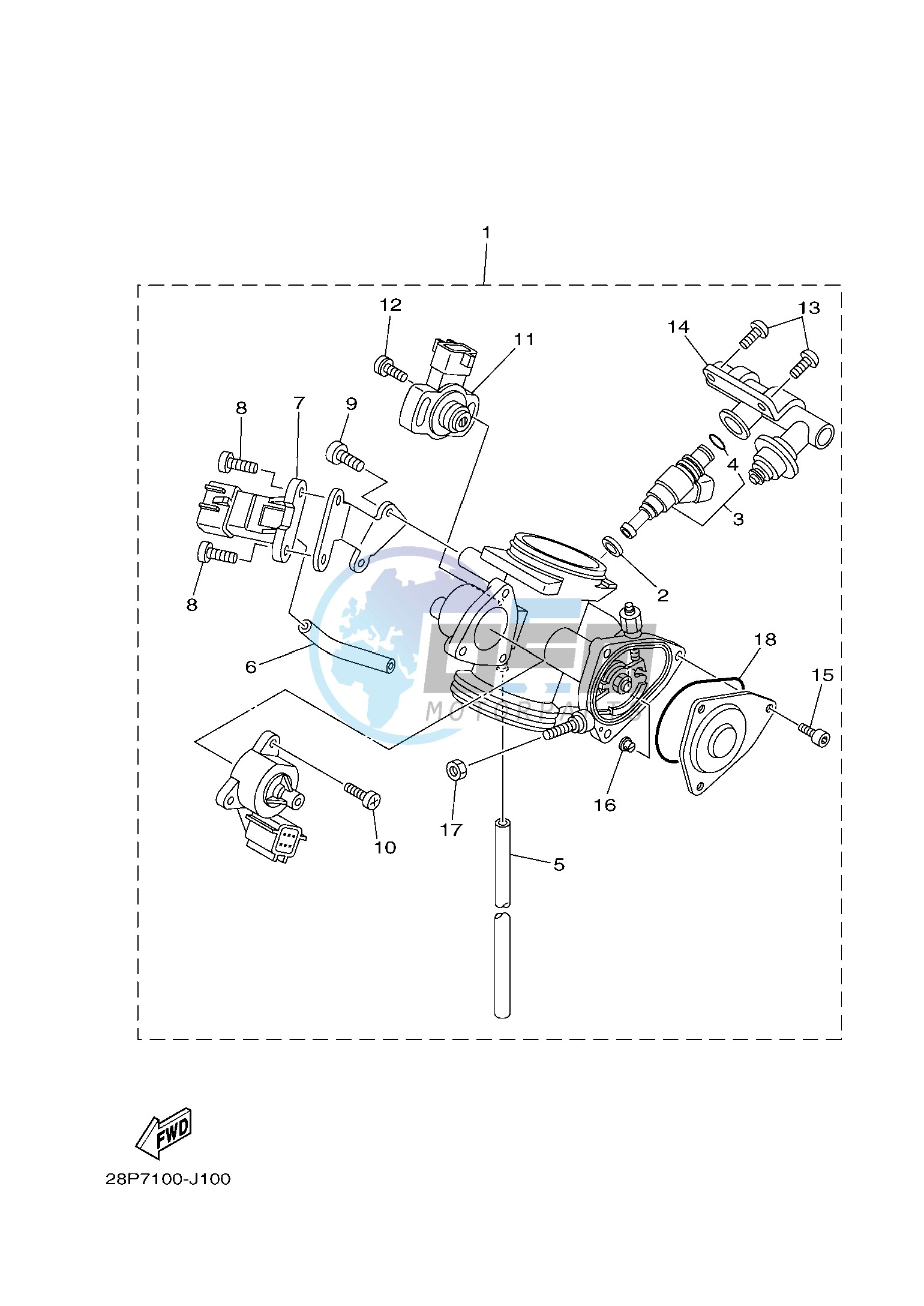 THROTTLE BODY ASSY 1