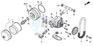 NT700V drawing OIL FILTER/OIL PUMP