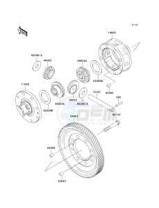 KAF 620 R [MULE 4010 TRANS4X4] (R9F-RAFA) RAFA drawing DIFFERENTIAL