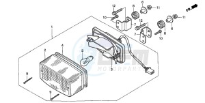 CB500 drawing TAILLIGHT