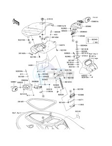 JT 1200 D [STX-12F] (D6F-D7F) D7F drawing HULL FRONT FITTINGS