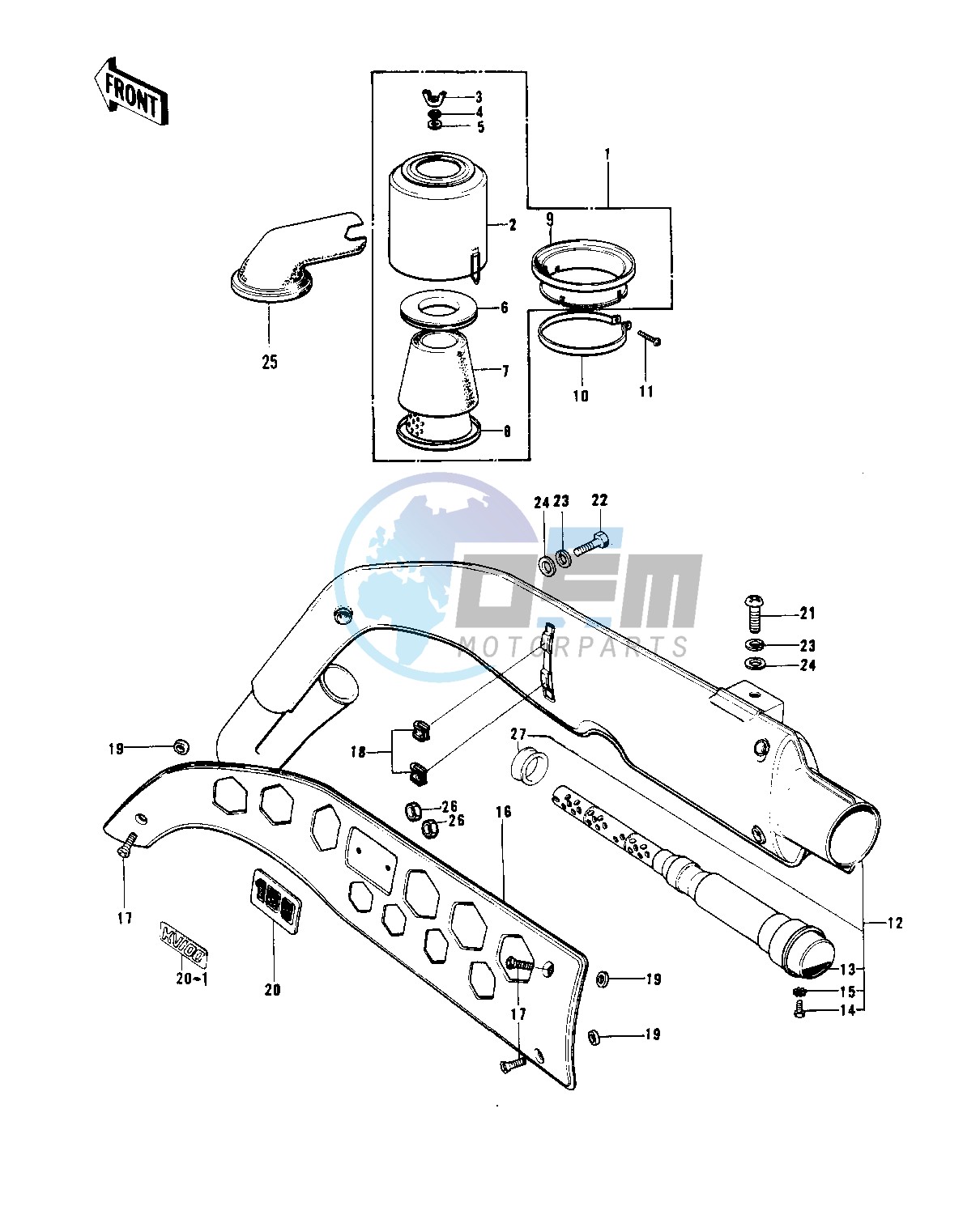 AIR CLEANER_MUFFLER -- 74-75- -