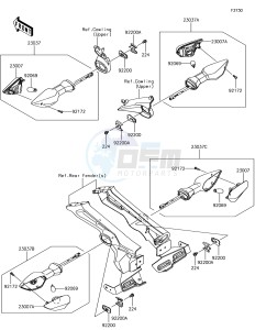 Z1000 ZR1000JHF XX (EU ME A(FRICA) drawing Turn Signals