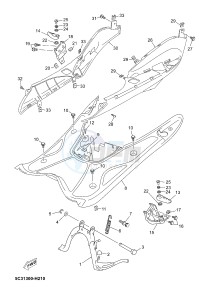 YN50FU NEO'S 4 (2ACB) drawing STAND & FOOTREST