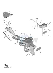 YZF-R6 YZF600 R6 (BN6A) drawing TAILLIGHT