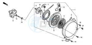 TRX500FPE drawing RECOIL STARTER