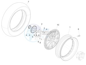 946 150 4T 3V ABS ARMANI (NAFTA) drawing Front wheel