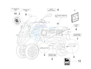 MP3 500 Sport (USA) USA drawing Plates - Emblems