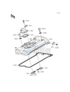 VERSYS_650 KLE650EFF XX (EU ME A(FRICA) drawing Cylinder Head Cover