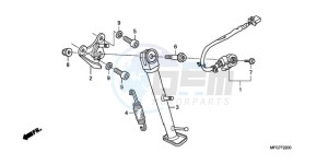 CB600FA9 France - (F / ABS CMF 25K) drawing STAND