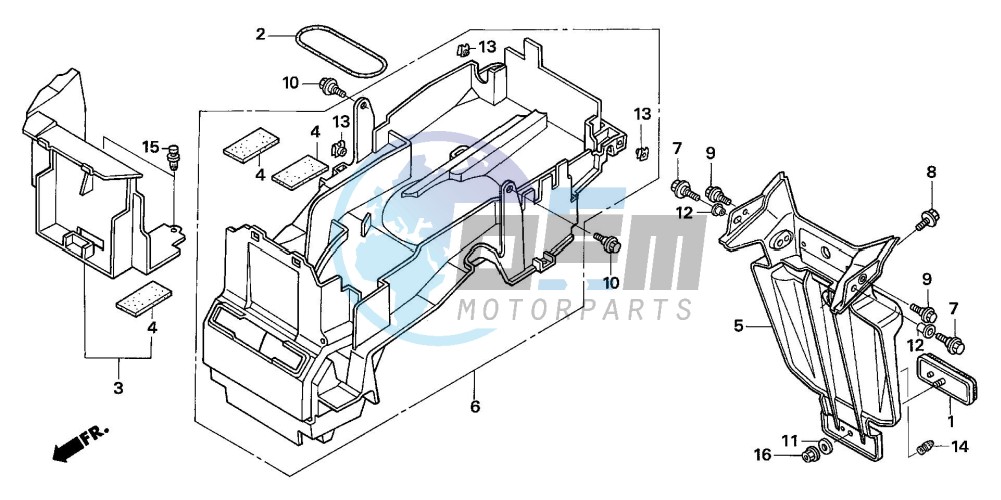 REAR FENDER (CB1300A/SA)