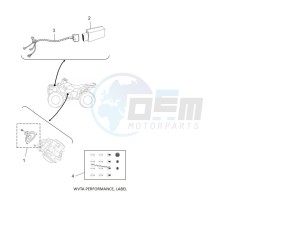 YFM450FWBD KODIAK 450 EPS (BHT1) drawing WVTA Performance, Labels