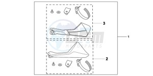 NC700SC drawing KIT  LEG DEFLECTOR