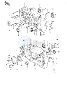 KE 250 B (B1-B3) drawing CRANKCASE