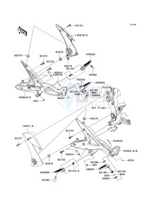 ER 650 A [ER-6N (AUSTRALIAN] (A6F-A8F) A8F drawing FOOTRESTS