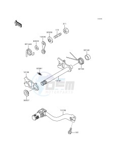 KX 125 K [KX125] (K3) [KX125] drawing GEAR CHANGE MECHANISM