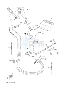 YN50FU NEO'S 4 (2AC9 2AC9 2AC9) drawing STEERING HANDLE & CABLE