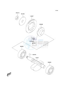 KSF 400 A [FX400] (A6F) A6F drawing BALANCER