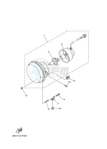 YXM700E YXM700PHF VIKING (1XPM) drawing HEADLIGHT