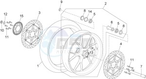 RSV4 1000 Racing Factory L.E. (EMEA, APAC) (AUS, CP, EU, GB, J, MAL, NZ, RI, VN) drawing Front wheel