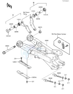 KXT 250 B [TECATE] (B1) [TECATE] drawing SWING ARM