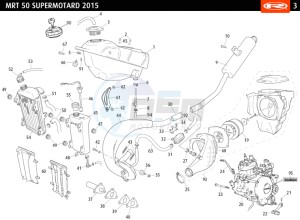 MRT-50-SM-BLACK drawing COMPLETE ENGINE - EXHAUST - FUEL TANK